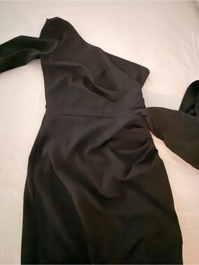 Windsor One-Shoulder Black Evening Dress